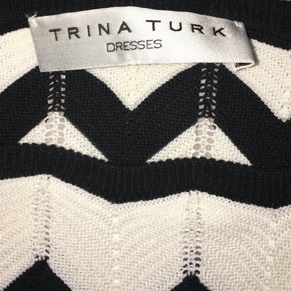 Trina Turk Carlotta Chevron Sweater Dress - Picture 5 of 6